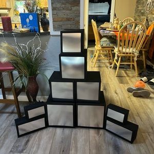 Variety of Display Fabric Foldable Cubes